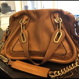 Chloe Tan Leather Satchel